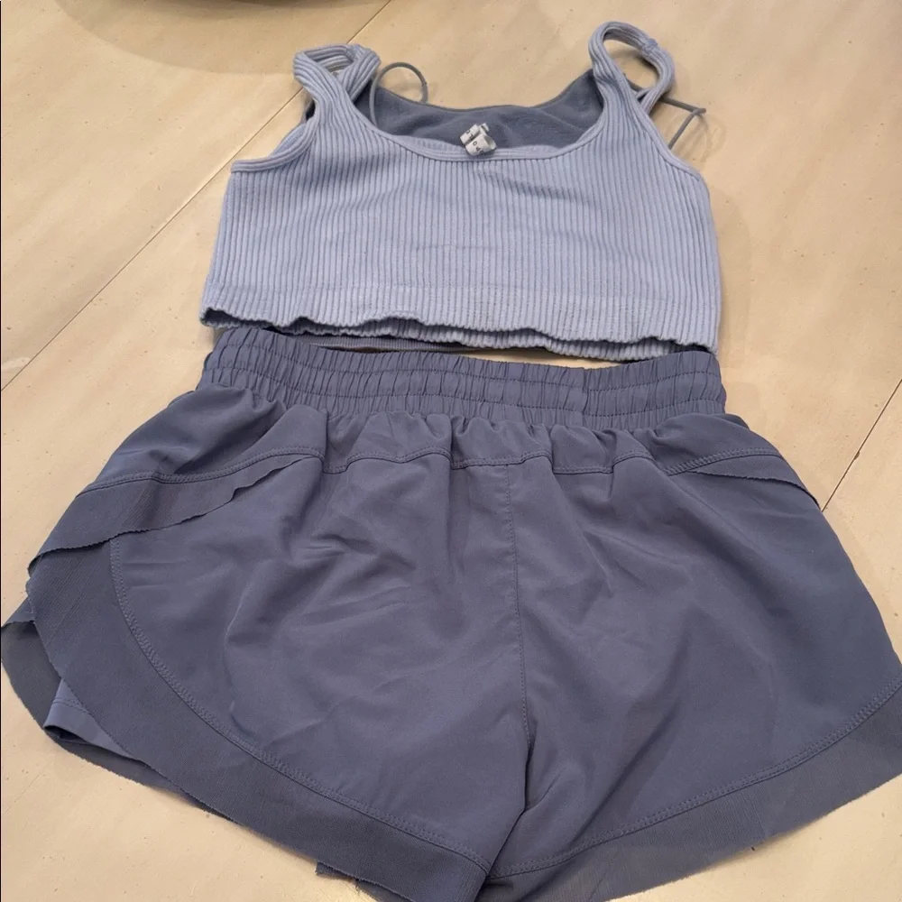 Aeropostale Light Blue Ribbed Set - Picture 8 of 8